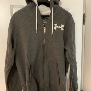 Under Armour Men's Gray Hoodie Sweater